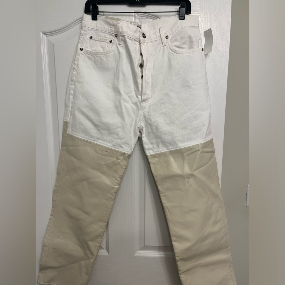 NWT **AGOLDE** ‘90s Pinch Waist Colorblock Jeans